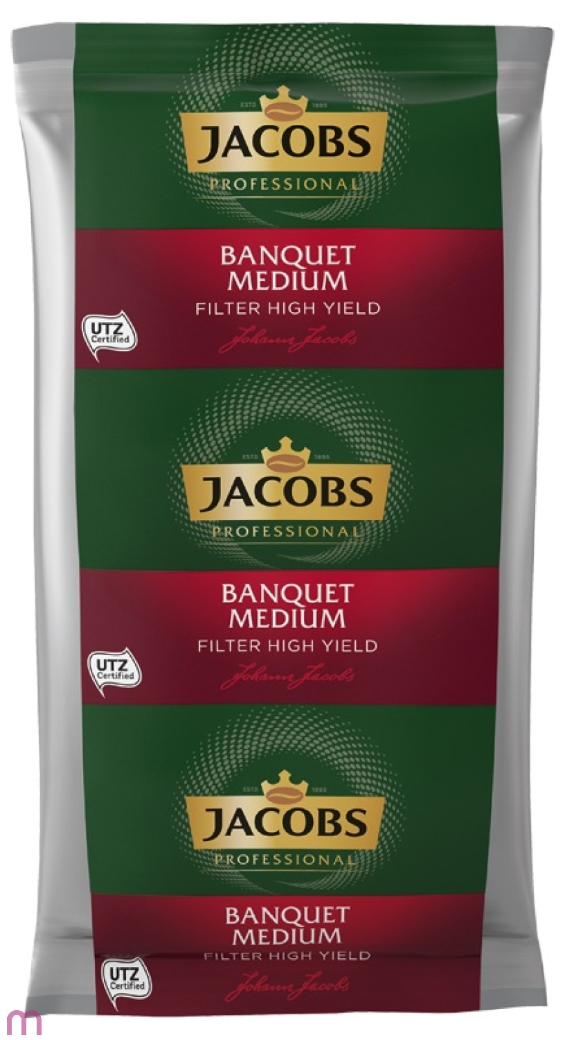 Jacobs Banquet Medium Filter High Yield 30 x 160g, gemahlen, UTZ zertifiziert